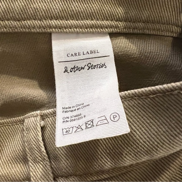 & Other Stories Stockholm Atelier Tan Capris length Jeans size 6 - Picture 13 of 14